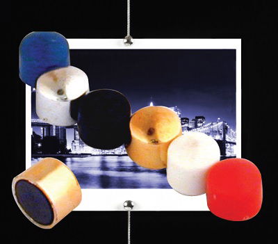 Memo Magnets Silver Pack of 20