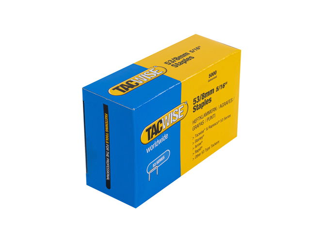 Tacwise 53 Series Staples 8mm box 5000