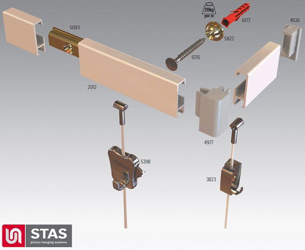 Stas End Cap for Cliprail