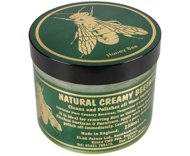 Flag Natural Creamy Beeswax Clear 250ml jar