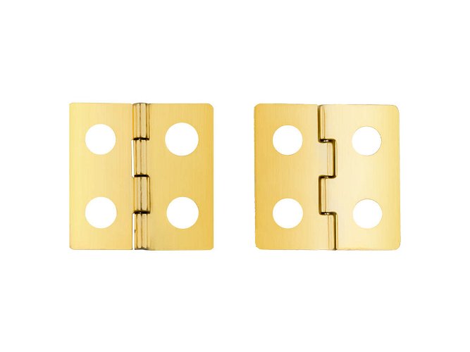 Frame Hinges 20mm x 10mm Brass Plated pack 100