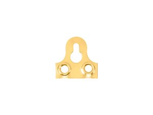 Keyhole Mirror Plates 25mm Solid Brass pack 100