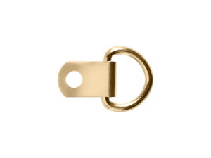 Classic 1 Hole D Ring Brass Plated 100 pack