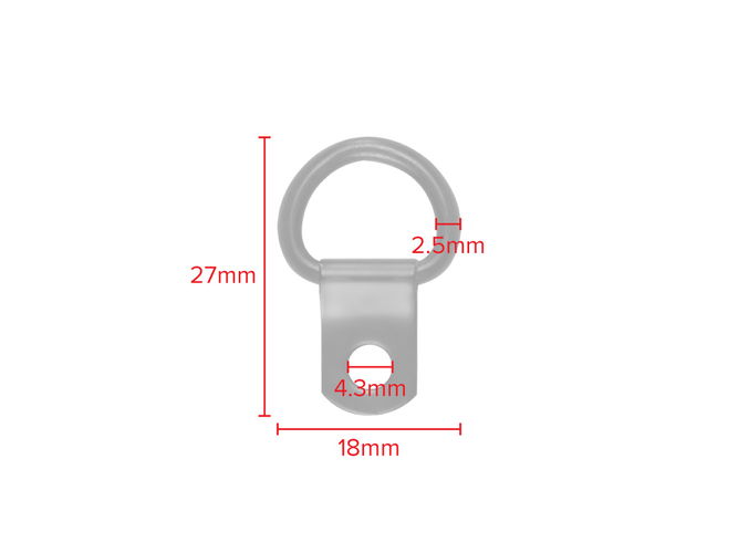 Classic 1 Hole D Ring Bronze Plated 1000 pack