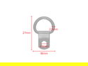 Classic 1 Hole D Ring Bronze Plated 1000 pack