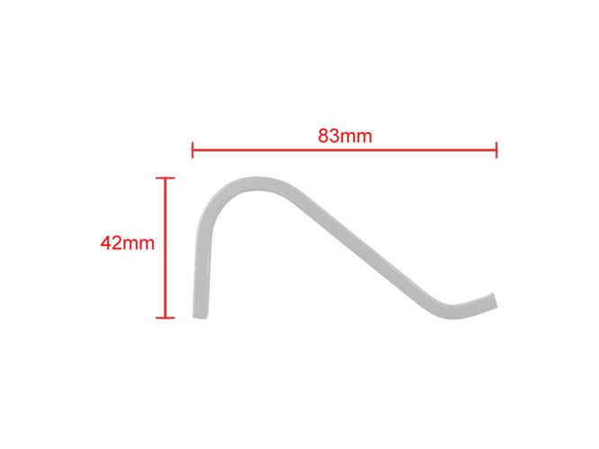Square Wire Photo Frame Stand Small Black 100 pack