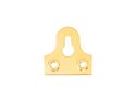 Keyhole Mirror Plates 32mm Solid Brass pack 100
