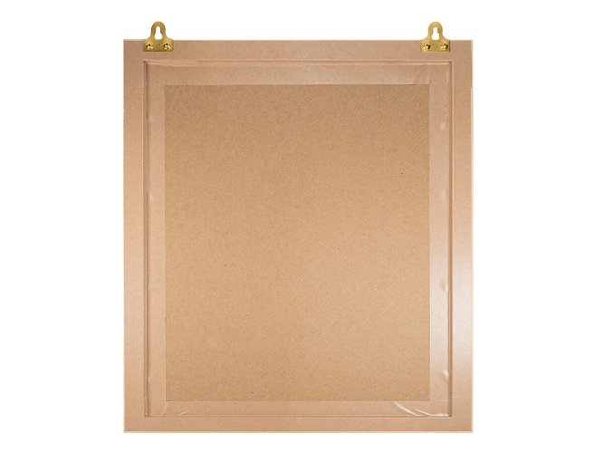 Keyhole Mirror Plates 32mm Solid Brass pack 100