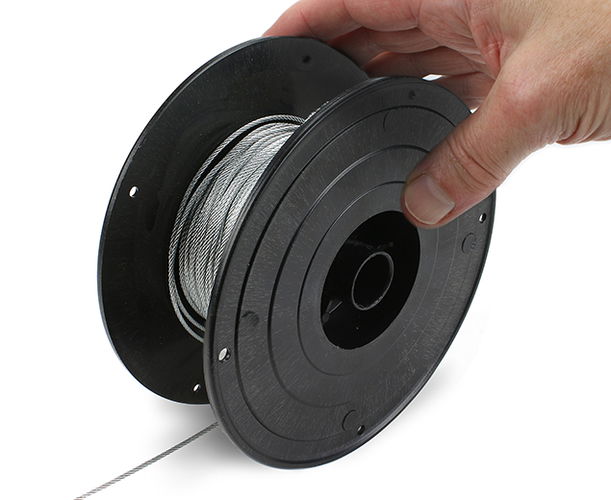 Steel Cable Silver 1.5mm 50m reel