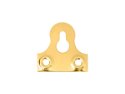Keyhole Mirror Plates 38mm Solid Brass pack 100