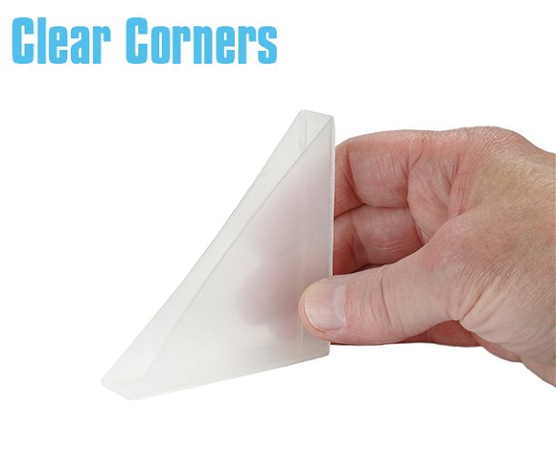 Corner Protectors Clear Plastic 15.5mm Box 1050
