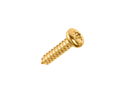 Wood Screws No.4 x 1/2" / 3mm x 13mm Pan Pozi Brass Plated pack 200