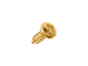 Wood Screws 3.5mm x 9.5mm Pan Pozi Brass pack 1000