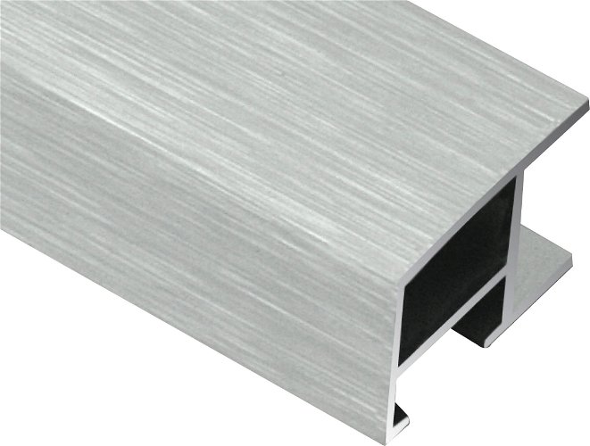 24mm 'Aluminium M59' Silver Matt Length Frame Moulding