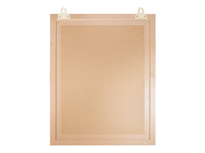 Keyhole Mirror Plates 46mm Brass Plated pack 50
