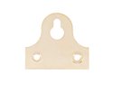 Keyhole Mirror Plates 46mm Brass Plated pack 50