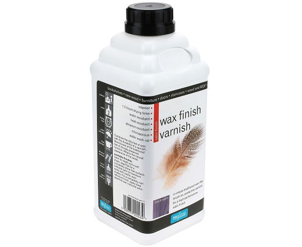 Polyvine Wax Finish Varnish Black 1 lt