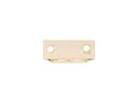 Right Angled Mirror Plate 18mm Brass Plated pack 20