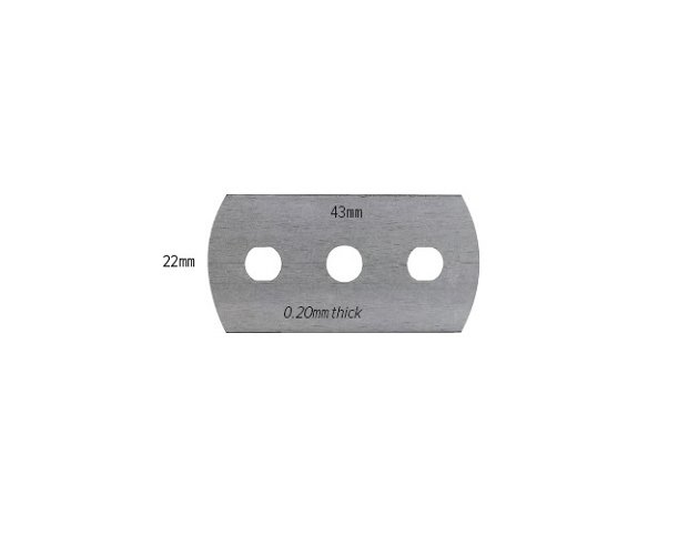 Razor Blades Flat for Safety Paper Cutter pack 10