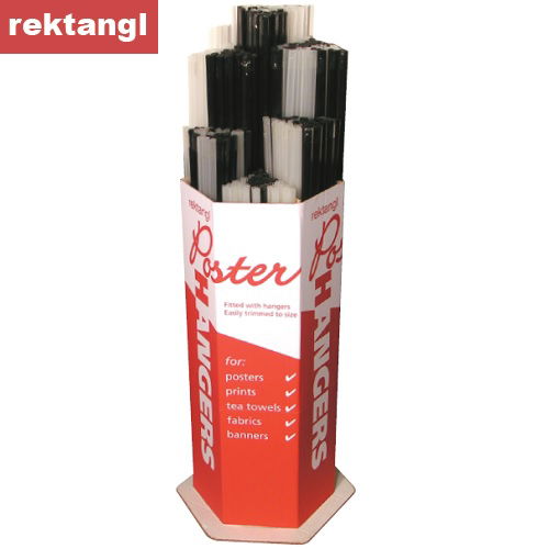 rektangl Poster Hangers Bin  Full - 180 pairs