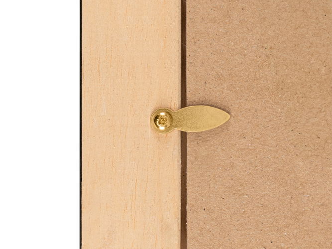 Turn Button Frame Fastener 24mm Brass 200 pack