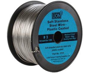 Soft Stainless Picture Wire No.3 1.10mm 10kg 343m