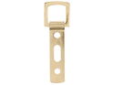 Heavy Duty Strap Hangers 61mm Slotted Brass Plated pack 20