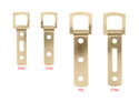 Heavy Duty Strap Hangers 61mm Slotted Brass Plated pack 20