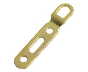 3 Hole Rigid D Ring Brass Plated 50 pack