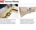 Canvas Offsets 2 hole 31mm Pack 100