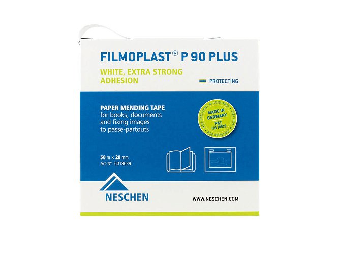 Filmoplast P90 Plus Self-Adhesive 50gsm Paper Hinging Tape 20mm x 50m