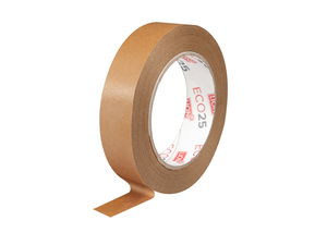 LION ECO25 Self Adhesive Kraft Paper Tape 25mm x 50m 1 roll FSC™ Certified Mix 70%