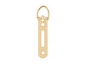 Heavy Duty Picture Hanger with slot 93mm Brass Plated pack of 20