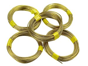 Brass Picture Hanging Wire No.1 0.80mm 6kg 5 x 3m coils