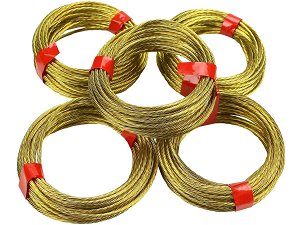 Brass Picture Hanging Wire No.3 1.35mm 18kg 5 x 3m coils 