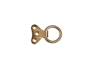 3 Hole Plate Ring 19mm Brass Plated pack of 50   