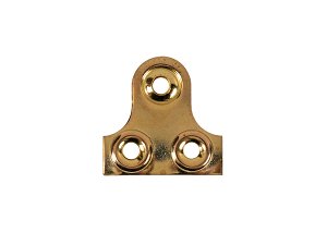 3 Hole Mirror Plates 19mm Solid Brass pack 100