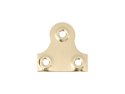 3 Hole Mirror Plates 38mm Brass Plated pack 100
