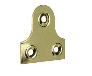 3 Hole Mirror Plates 38mm Solid Brass pack 100