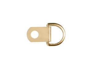 Solid D Ring Brass Plated 100 pack