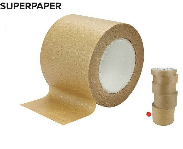 Superpaper Self Adhesive Brown Tape 100mm x 66m 1 roll