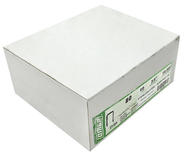 Omer 80 Series Staples Inox 10mm 10,000 box