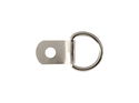 Quality 1 Hole D Rings Nickel Plated 100 pack