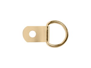 Quality 1 Hole D Rings Brass Plated 100 pack