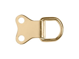 Double D Ring Brass Plated pack 100