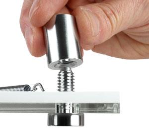 Brushed Chrome Stand Offs 19mm x 19mm 4 pieces