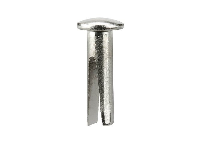 Bifurcated Rivets A Nickel Plated pack 1000