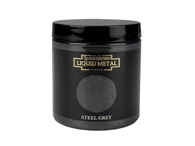 Liquid Metal Metallic Paint Steel Grey 250ml