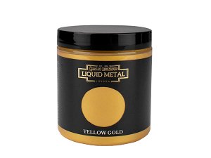 Liquid Metal Metallic Paint Yellow Grey 250ml