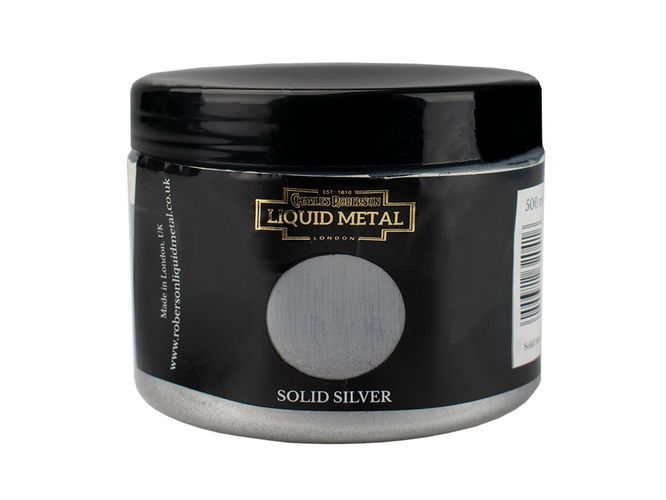 Liquid Metal Metallic Paint Solid Silver 500ml